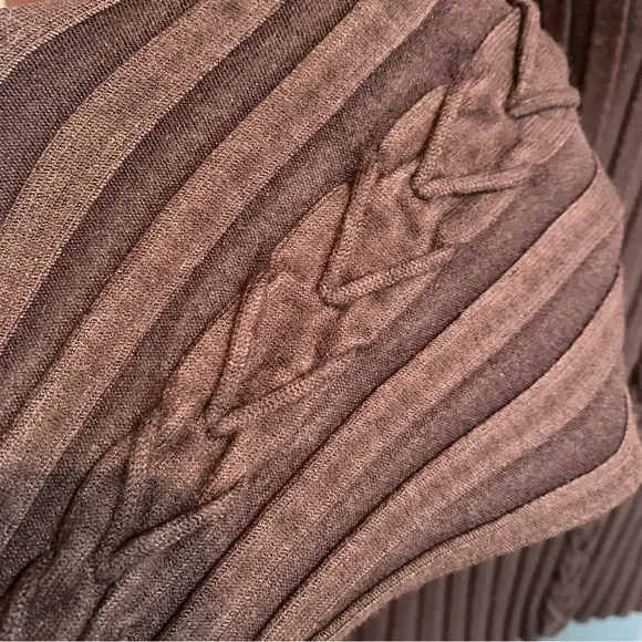 Belldini Chocolate Ribbed Knit Top - Picture 6 of 11